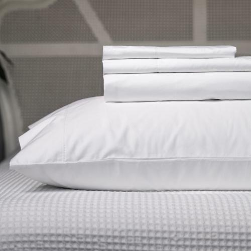 Baksana - 500TC Super King Sheet Set Sheet - Optic White