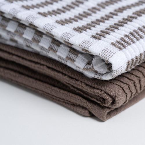 Baksana - Ribbed Tea Towel - Chocolate