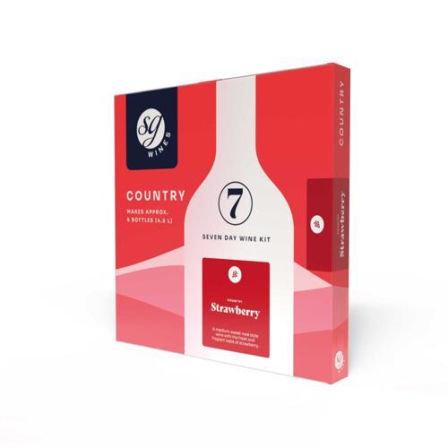 Strawberry Fruit Wine Kit SG Wines Country 6 Bottle