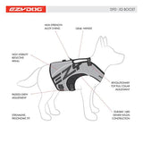 EzyDog DFD Dog Life Jacket X2 Boost M Yellow