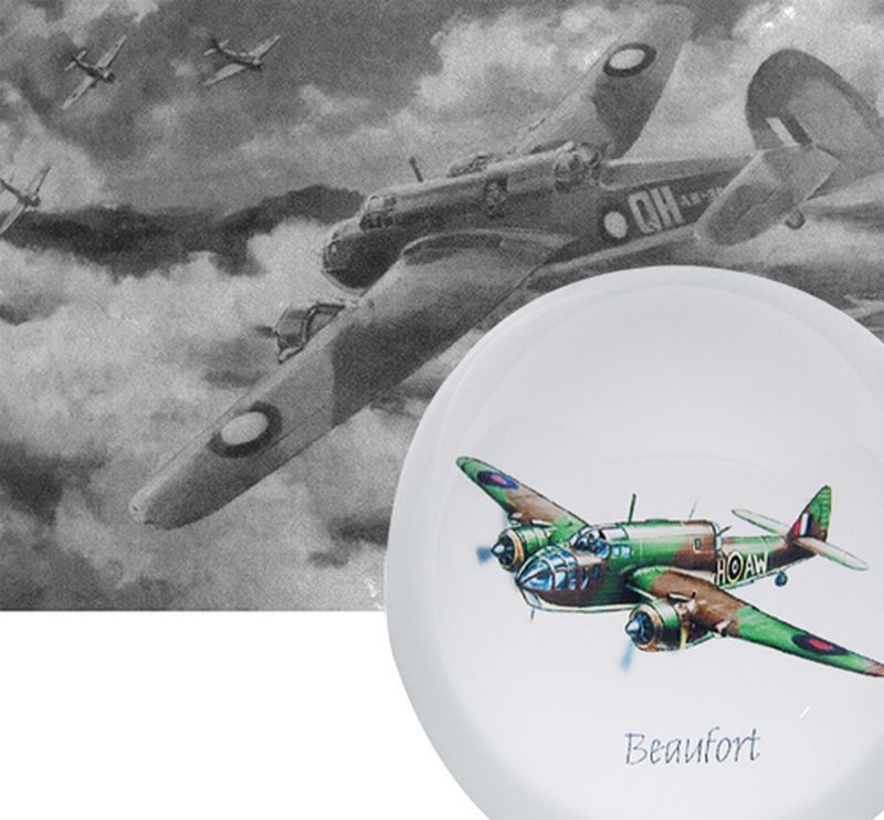 Paper Weight - Beaufort Plane Cry 8cm (Set of 4)