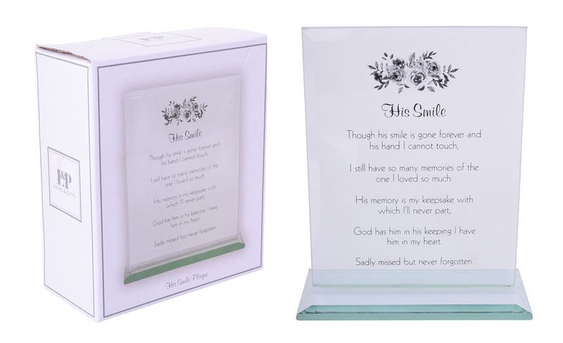Plaque - His Smile 17cm (Set of 2)