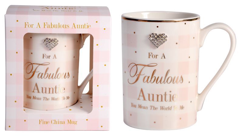Mug - Mad Dots Fab Auntie (Set of 2)