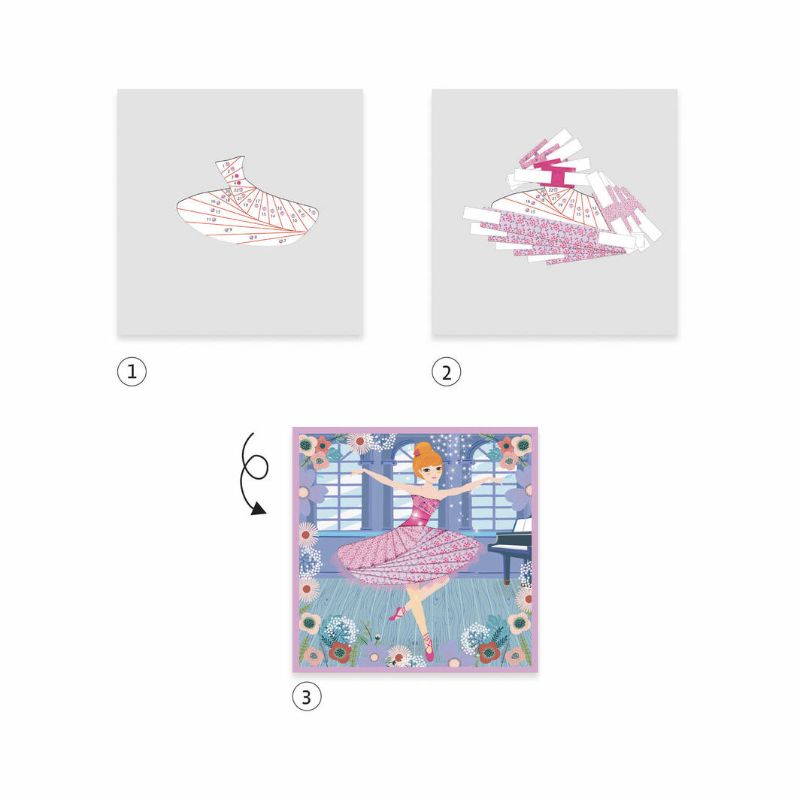Craft - Iris Folding Dancers - Djeco