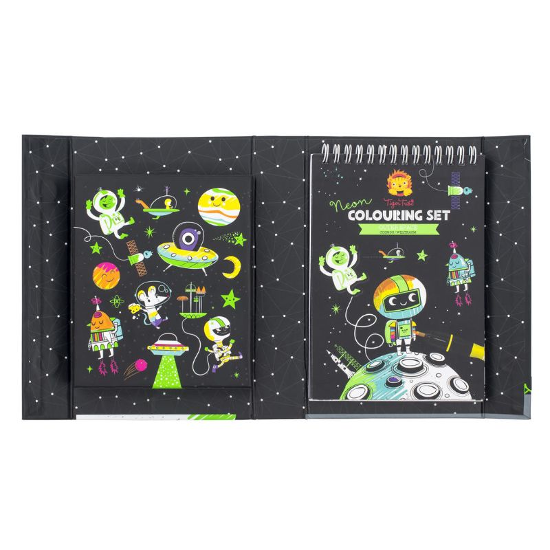 Neon Colouring Set - Space - Tiger Tribe