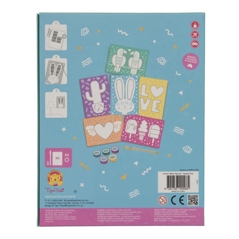 Glitter Tape Art Kit - Sparkle Pop - Tiger Tribe