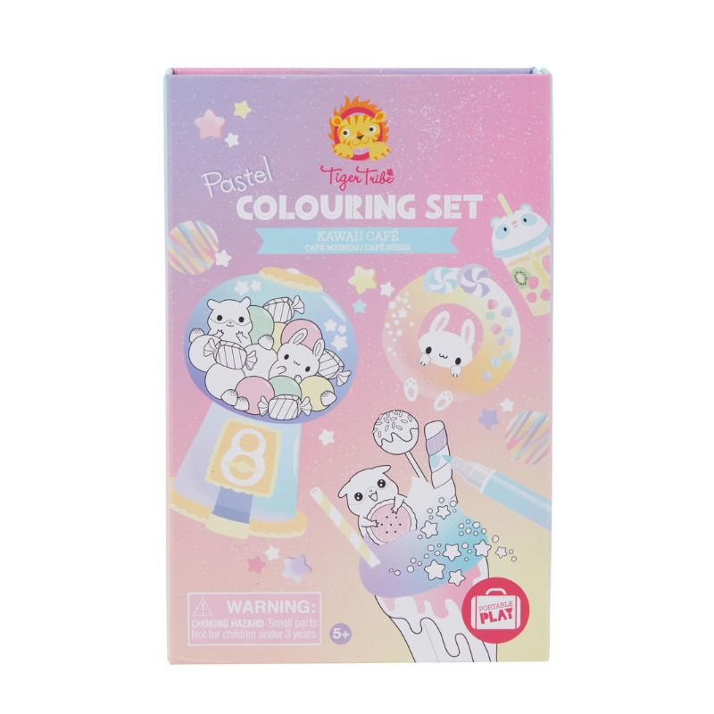 Pastel Colouring Set - Kawaii Cafe - Tiger Tribe