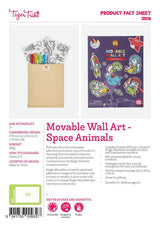 Movable Wall Art Kit - Space Animals