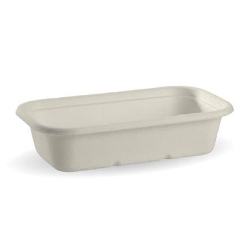 Container Biocane Rectangle White 1000ml - 50PC