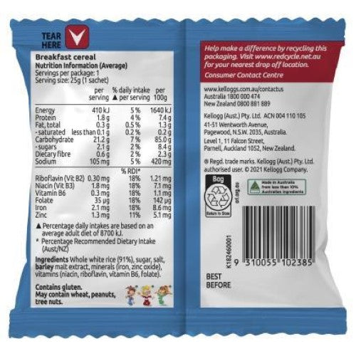 Rice Bubbles Single Serve - 30X25G