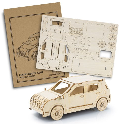Wooden Model - BRANDCRAFT Hatchback Car