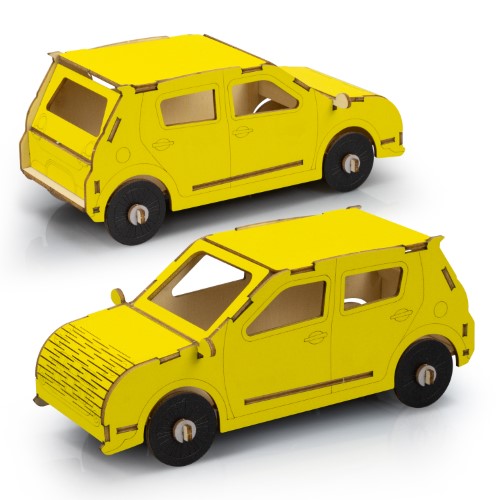 Wooden Model - BRANDCRAFT Hatchback Car