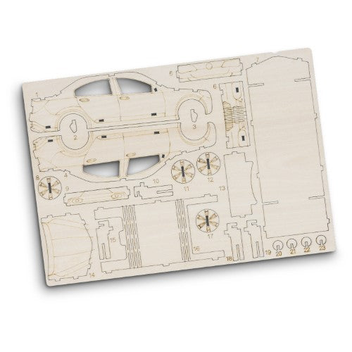 Wooden Model - BRANDCRAFT Sedan Car