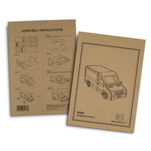 Wooden Model - BRANDCRAFT Van