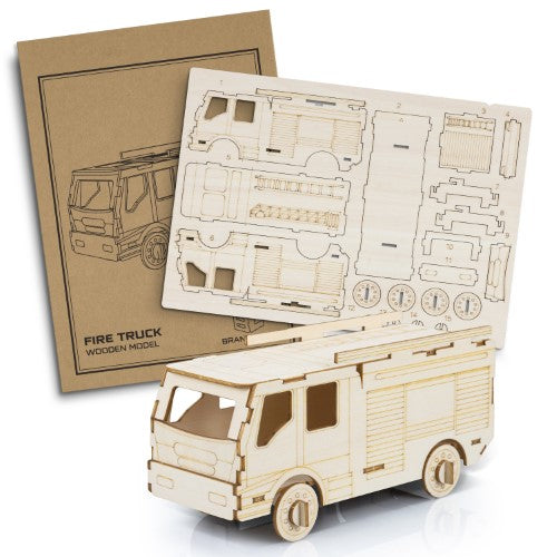 Wooden Model - BRANDCRAFT Fire Truck