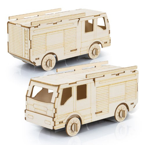 Wooden Model - BRANDCRAFT Fire Truck