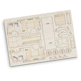 Wooden Model - BRANDCRAFT Fire Truck