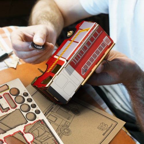 Wooden Model - BRANDCRAFT Fire Truck