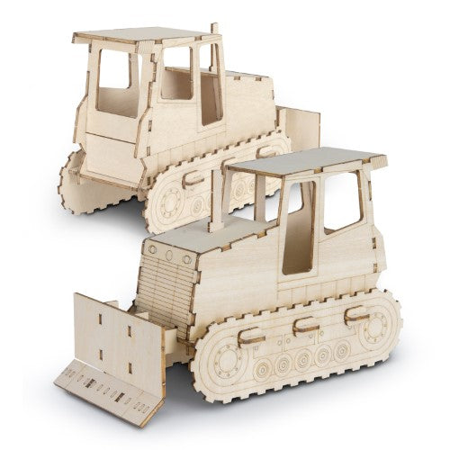 Wooden Model - BRANDCRAFT Bulldozer
