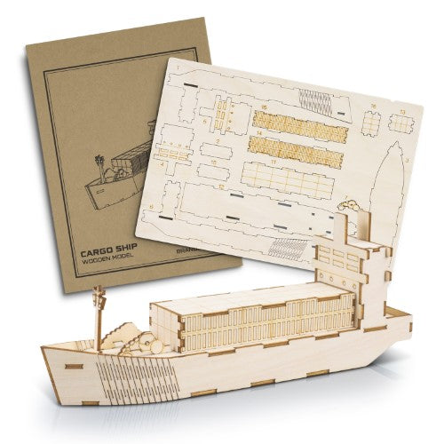 Wooden Model - BRANDCRAFT Cargo Ship