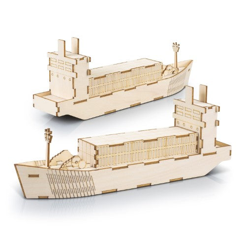 Wooden Model - BRANDCRAFT Cargo Ship