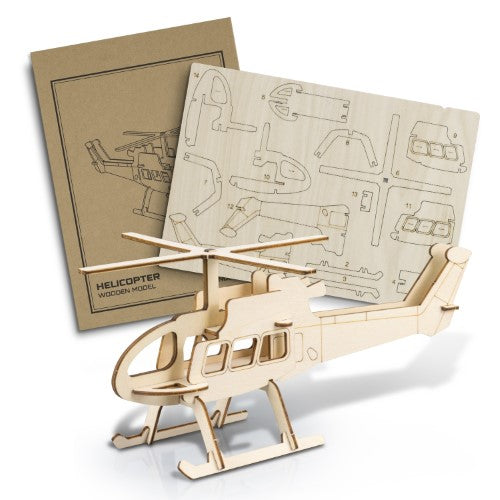 Wooden Model - BRANDCRAFT Helicopter