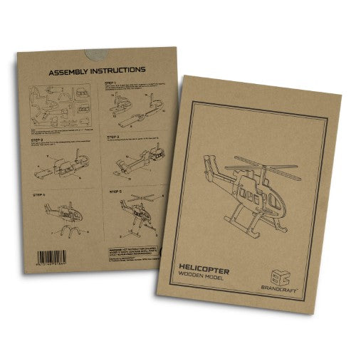 Wooden Model - BRANDCRAFT Helicopter