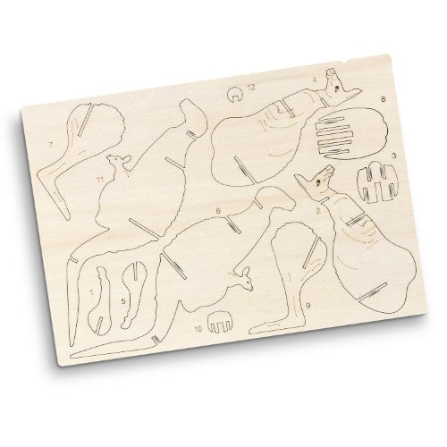 Wooden Model - BRANDCRAFT Kangaroo