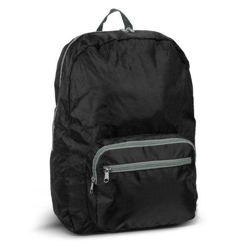 Origami Foldable Backpack (Black/Grey)