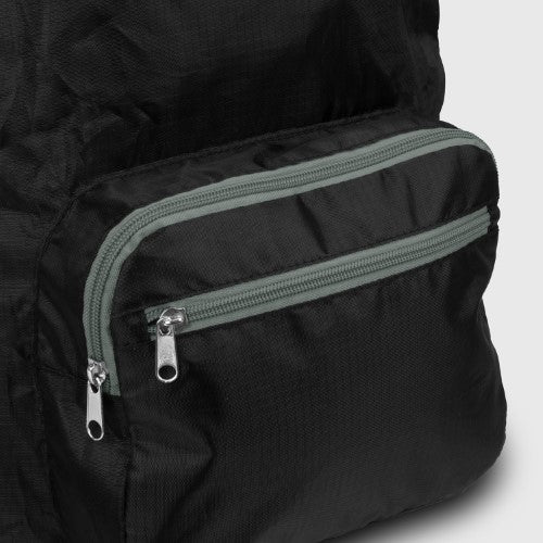 Origami Foldable Backpack (Black/Grey)