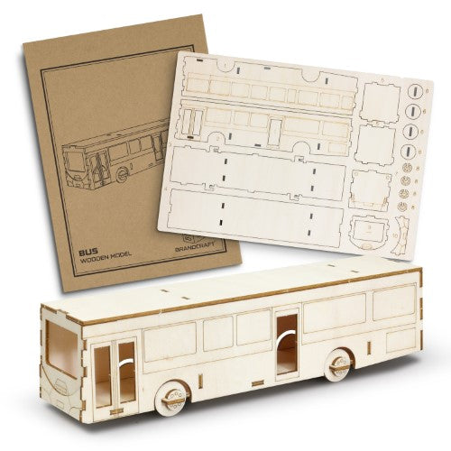Wooden Model - BRANDCRAFT Bus