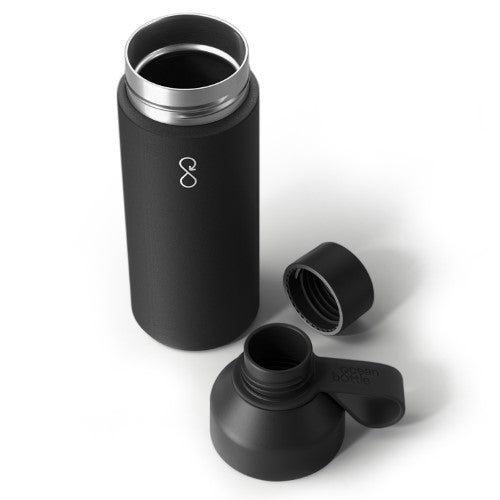 Big Vacuum Bottle - Ocean Bottle 1L (Obsidian Black)
