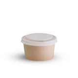 Bowl Bamboo PLA Lined 6oz Brown - 50PC
