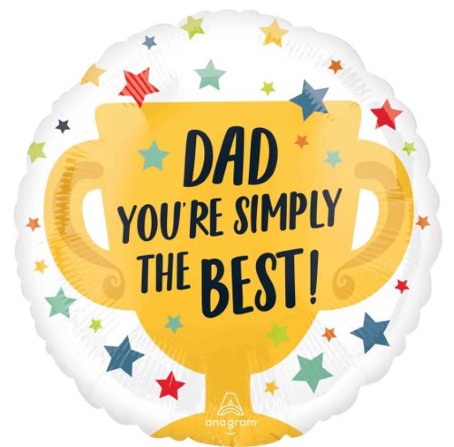 Balloon - 45cm Standard HX Simply the Best #1 Dad