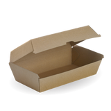 Box Snack Bioboard Large Brown Unlined 204x109x84mm - 50PC