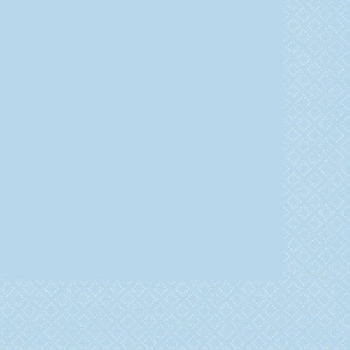 Beverage Napkins 40 Pack 2 PLY - Pastel Blue