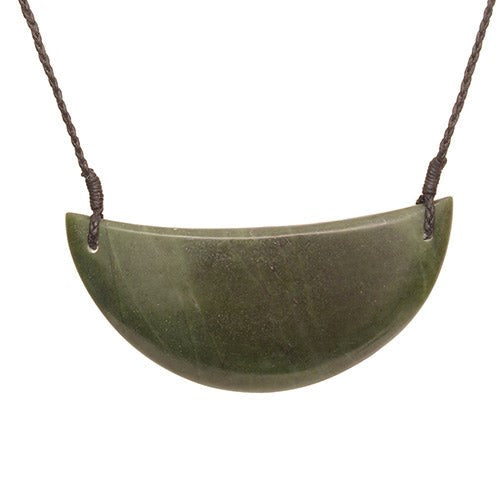 Necklace - Large Greenstone Breast Plate (4.3 X 10.2cm)