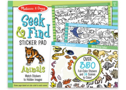 Melissa & Doug - Seek & Find Sticker Pad - Animals
