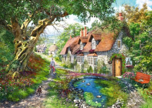 Ravensburger Flower Hill Lane Puzzle 1000 Pieces