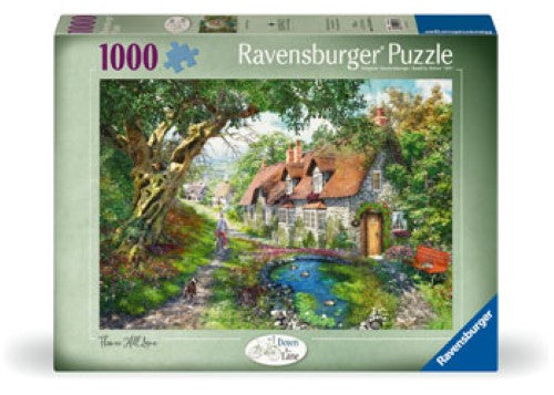 Ravensburger Flower Hill Lane Puzzle 1000 Pieces