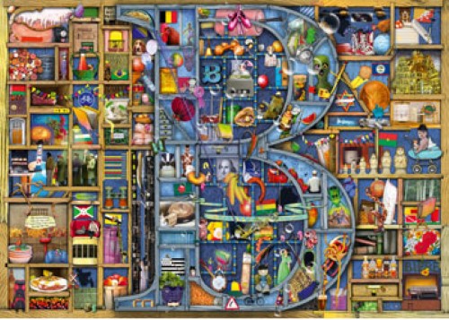 Ravensburger Awesome Alphabet B Puzzle 1000 Pieces