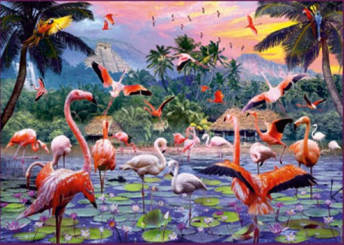Ravensburger Pink Flamingos Puzzle 1000 Pieces