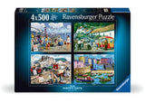 Ravensburger Happy Days No 8 Holidays Puzzle 4X 4x500 Pieces