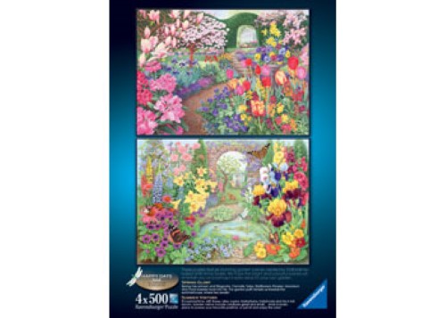 Ravensburger Happy Days No 4 Glorious Gardens 4X 4x500 Piece