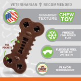 Dog Toy - Flexi Chill & Chew Flavor Medley (Wolf)