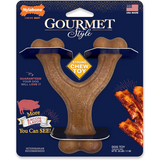 Dog Toy - Gourmet Chew Wishbone Bacon (Regular)