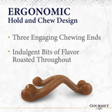 Dog Toy - Gourmet Chew Wishbone Bacon (Regular)
