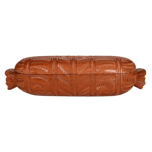 Wooden Treasure Box - Waka Huia (40 x 12 x 10.5cm)