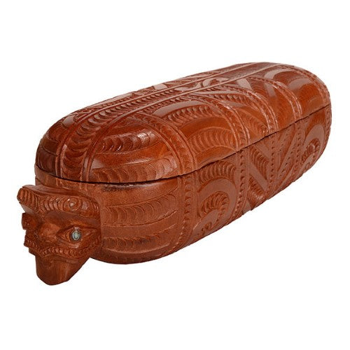 Wooden Treasure Box - Waka Huia (40 x 12 x 10.5cm)