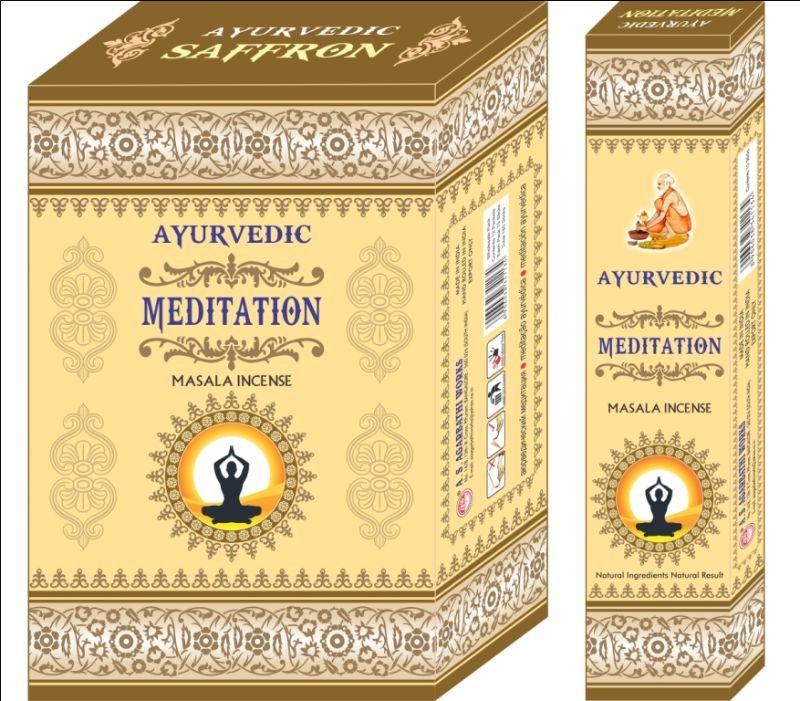 Incense - AYURVEDIC MEDITATIO (12 Packets)